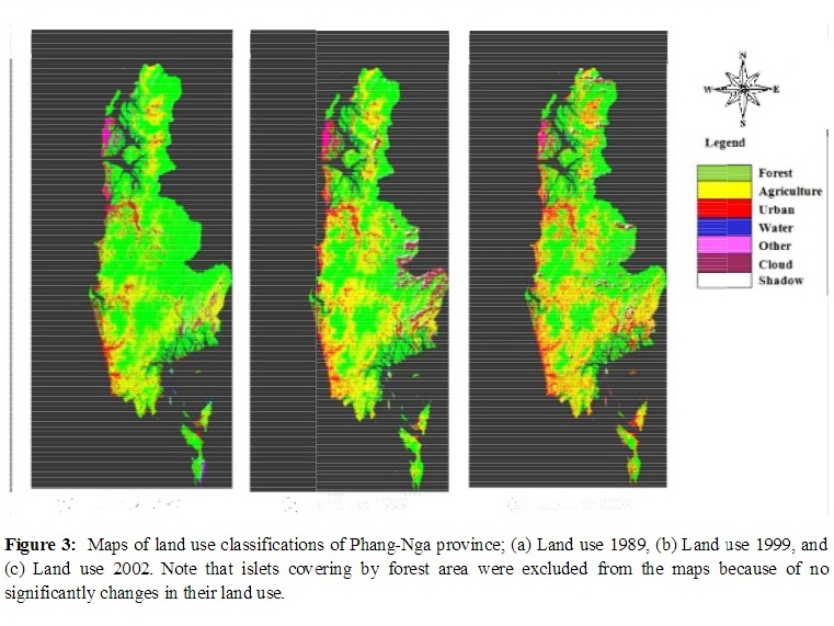 2012_Application of remote sensing for monitoring land cover and land use change in Phang-nga province, Thailand.